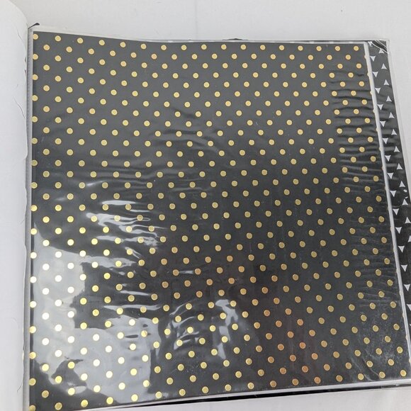 Recollections Scrapbook Album Kit The Good Life 95 Pieces 12"x12" Black Gold New - Picture 12 of 14